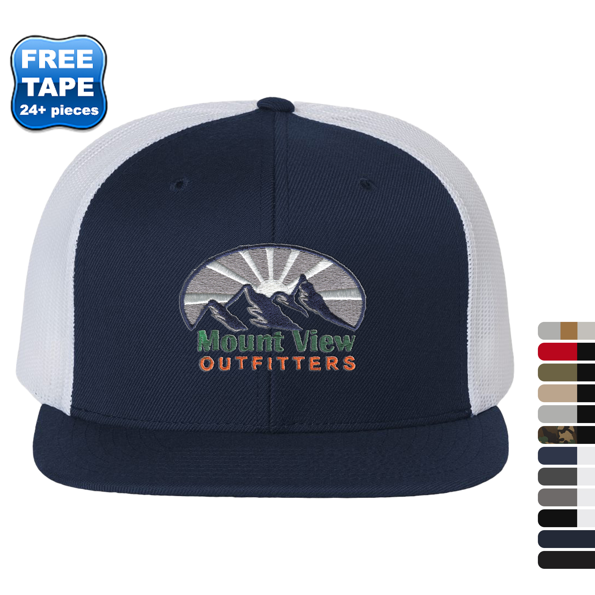 Product Photo 1 Richardson® Wool Blend Flat Bill Trucker Cap