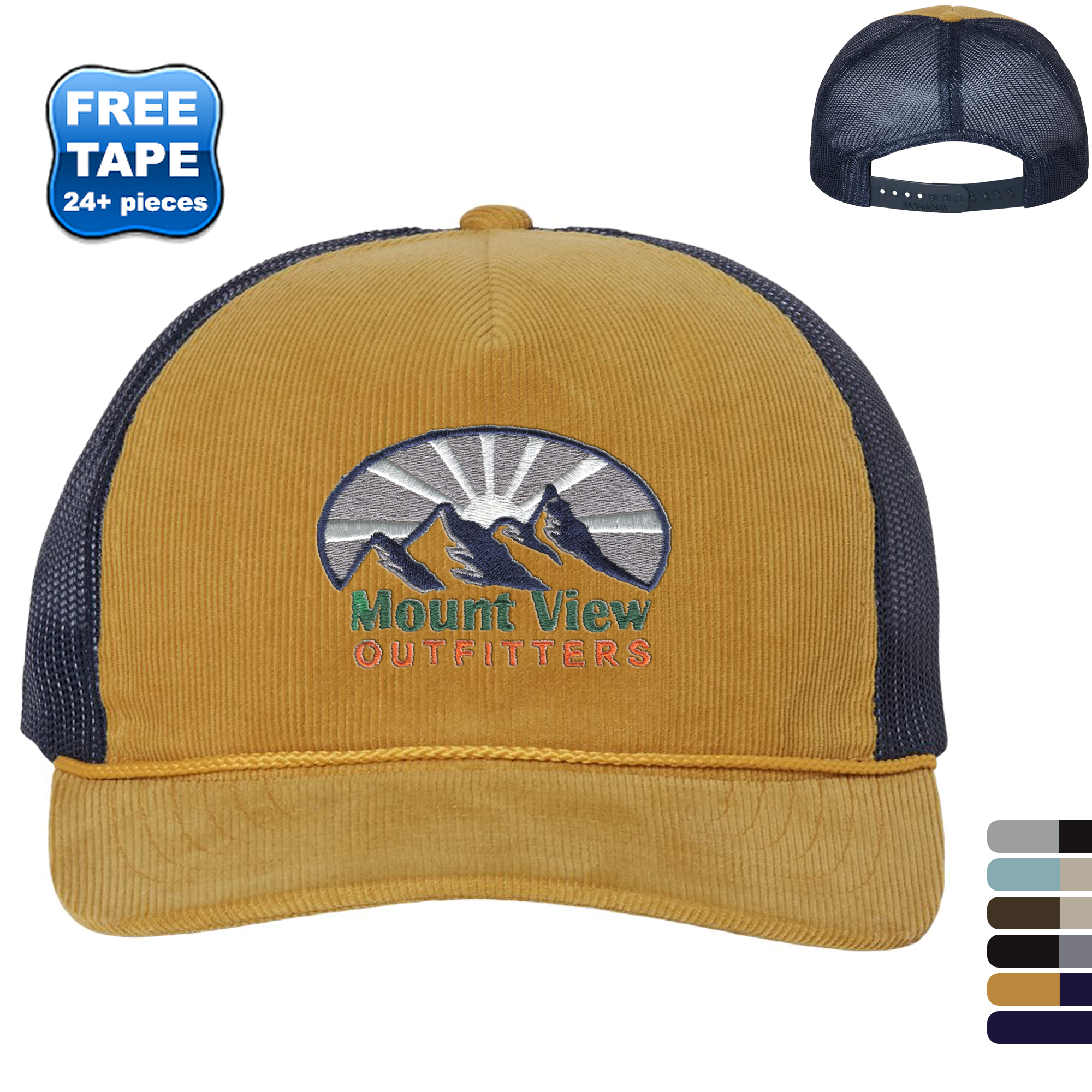 Product Photo 1 Richardson® Troutdale Corduroy Trucker Cap