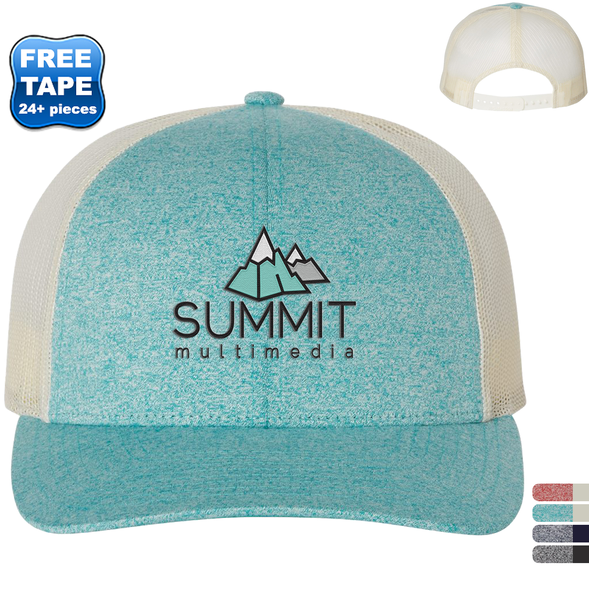 Product Photo 1 Richardson® Low Pro Structured Heather Trucker Cap