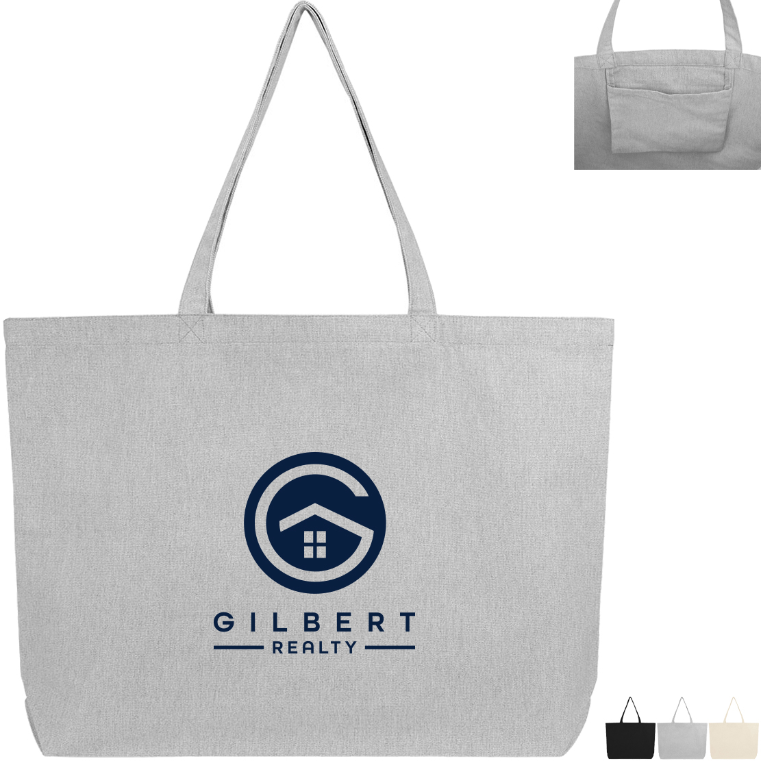 Product Photo 1 AWARE™ Recycled Cotton/Poly Shopper Tote Bag