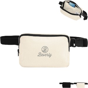 AWARE™ Recycled Cotton Canvas/Poly Anywhere Belt Bag - HT6781