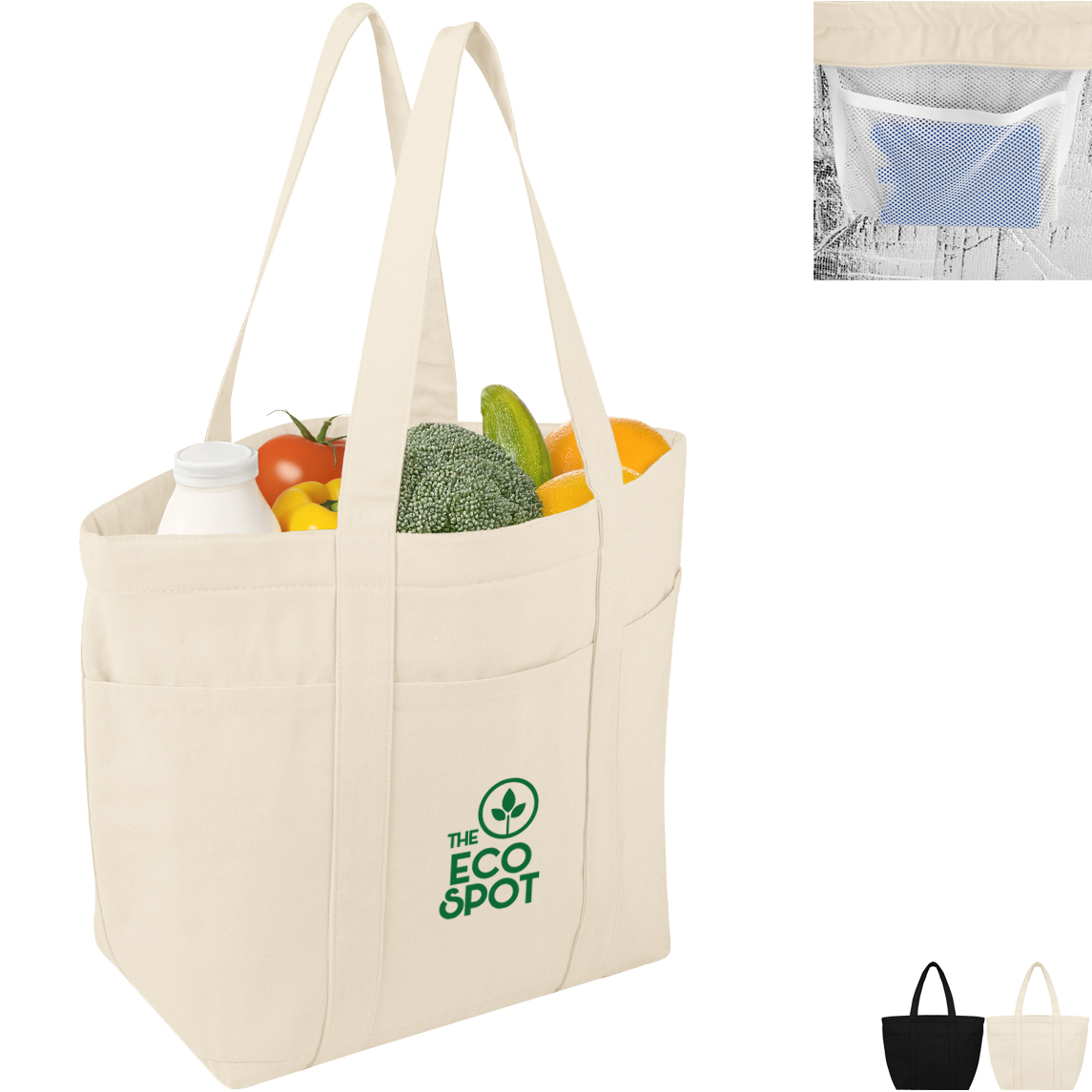 Product Photo 1 AWARE™ 20 Can Recycled Cotton/Poly Cooler Tote Bag