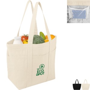 AWARE™ 20 Can Recycled Cotton/Poly Cooler Tote Bag - HT6784