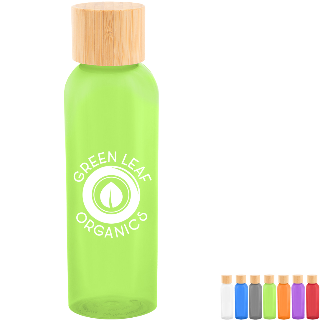 Product Photo 1 Kelly rPET Bottle w/ Bamboo Lid, 20oz.