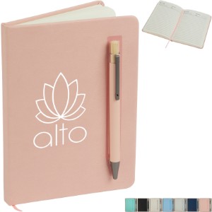 Manhattan II Gift Set w/ Magnetic Journal & Recycled Pen - LG9191