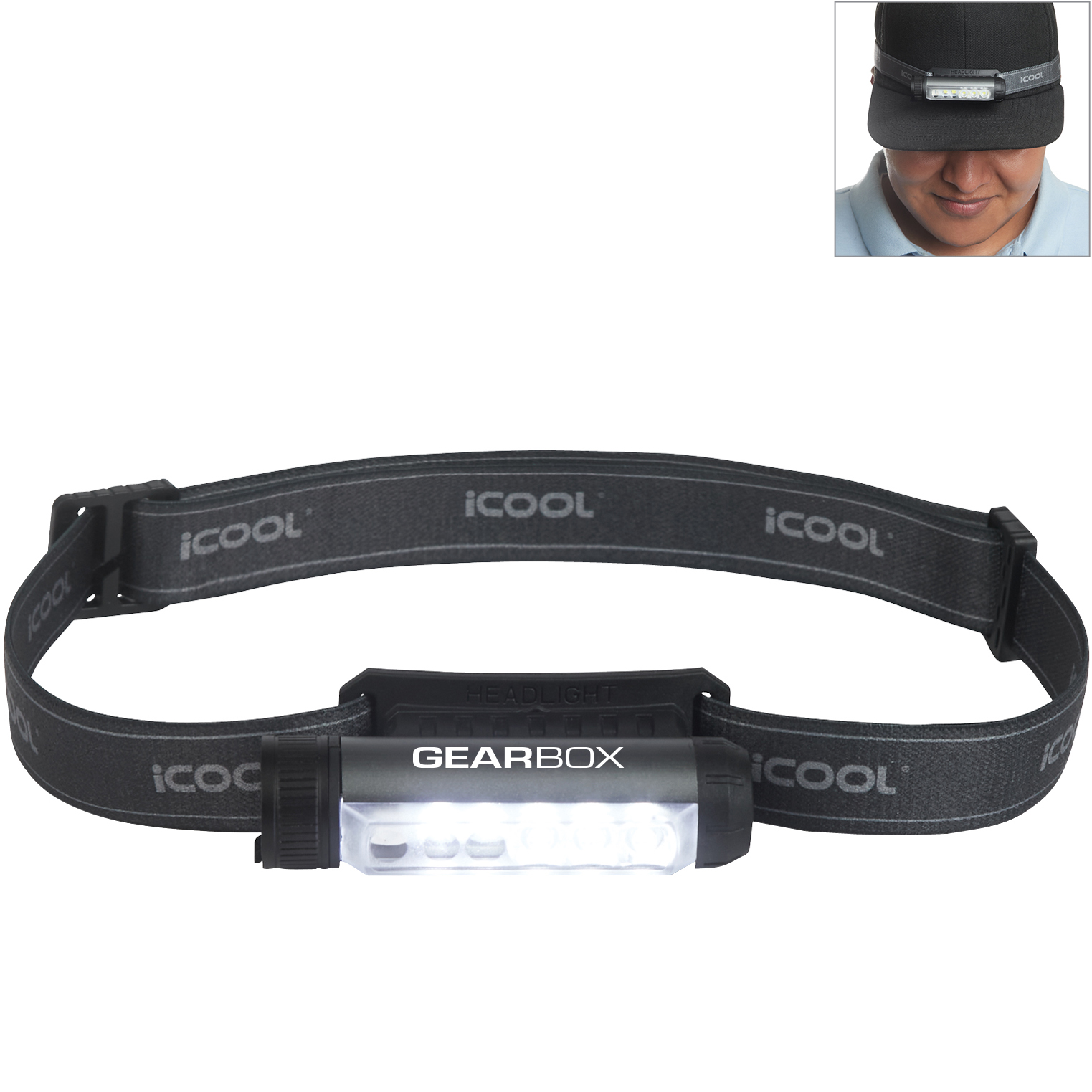 Product Photo 1 iCOOL® Templeton Rechargeable LED Headlamp
