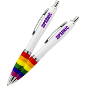 Rainbow Grip Click Action Pen - LE2620