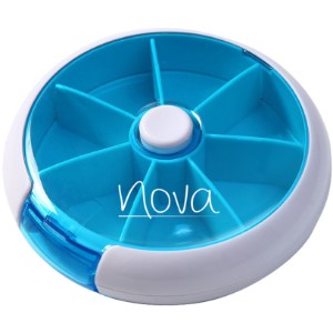 Round Push Button Pill Box - BY1035