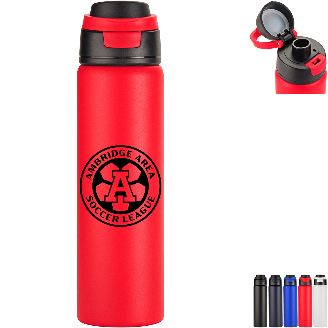 Product Photo 1 Cabrio Recycled Stainless Steel Vacuum Insulated Bottle, 24oz.