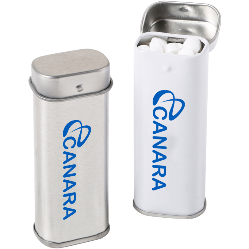 Product Photo 1 Tall Mint Hinged Flip Top Tin