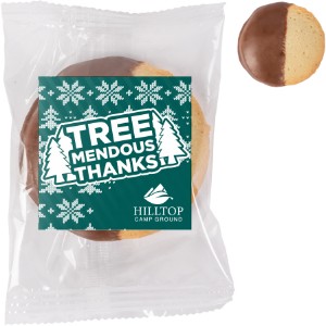 Chocolate Dipped Round Butter Cookie - CI2485