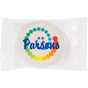 Iced Vanilla Round Cookie with Edible Imprint - CI2460