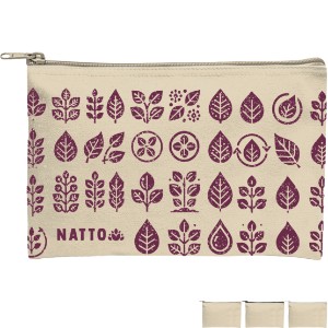 Recycled Canvas Zippered Pouch - HT6834