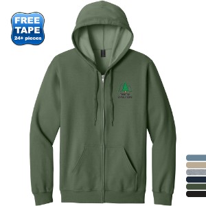 Gildan® Softstyle® Midweight Fleece Cotton/Poly Full-Zip Unisex Hooded Sweatshirt - WJ7094