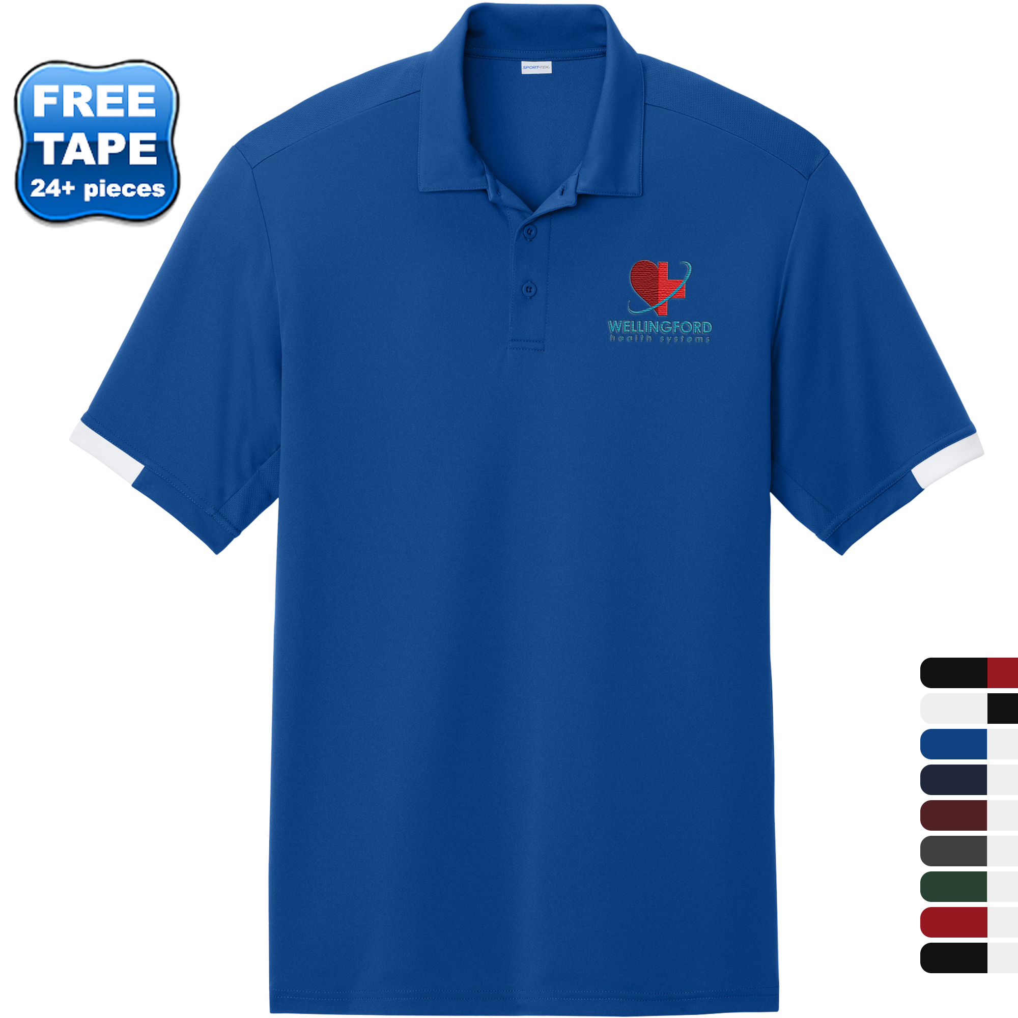 Product Photo 1 Sport-Tek® Club Colorblock Recycled Poly Men's Polo