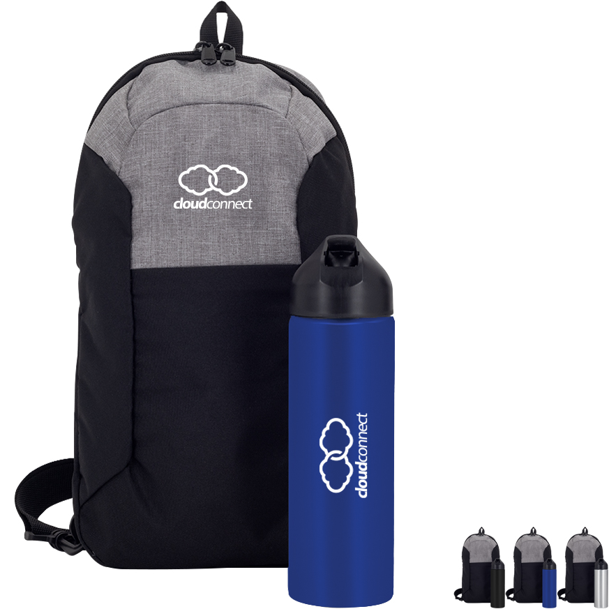 Product Photo 1 Pac-It Ready Sling Bag & Water Bottle Gift Set