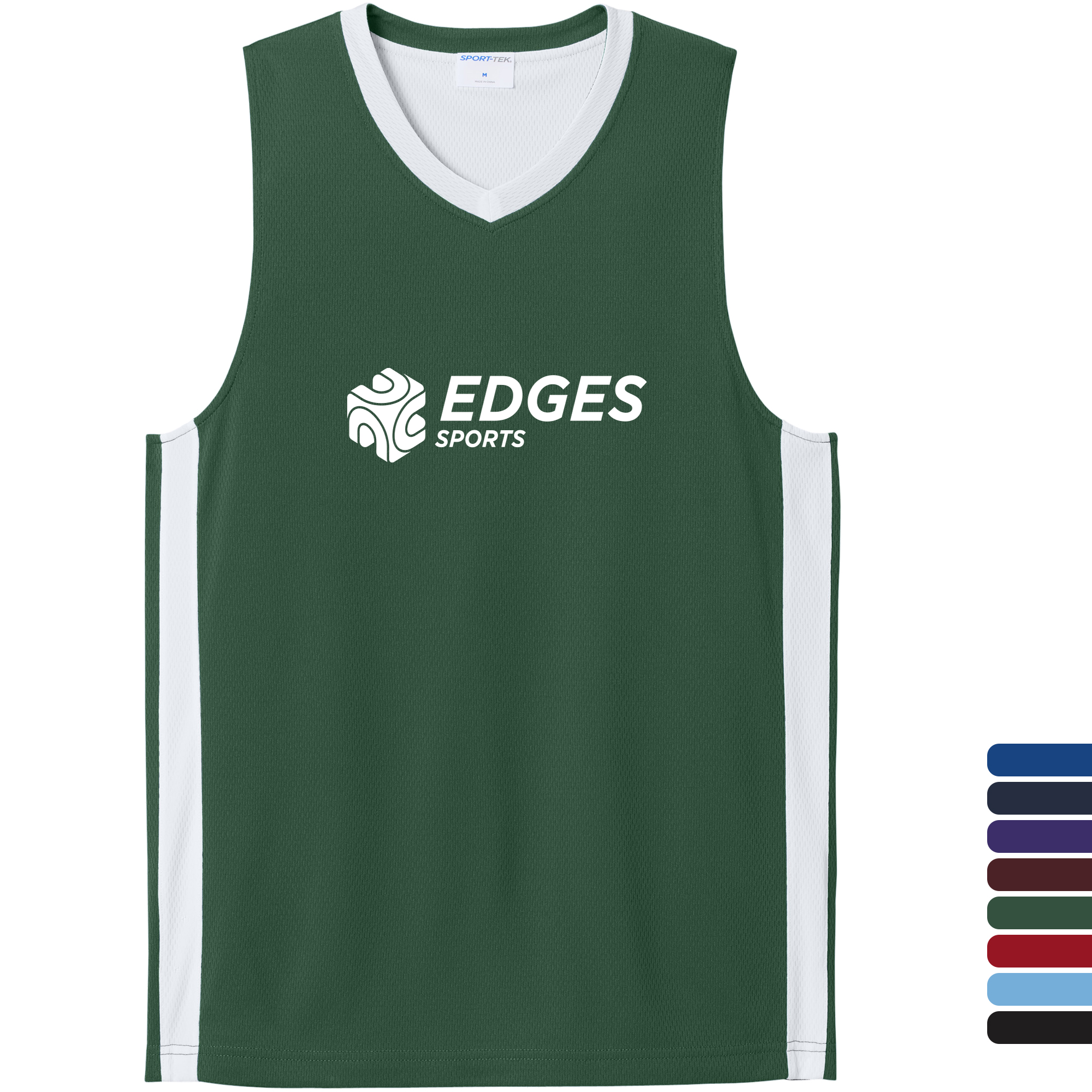 Product Photo 1 Sport-Tek® Rival Poly Closed-Hole Mesh Basketball Reversible Unisex Jersey