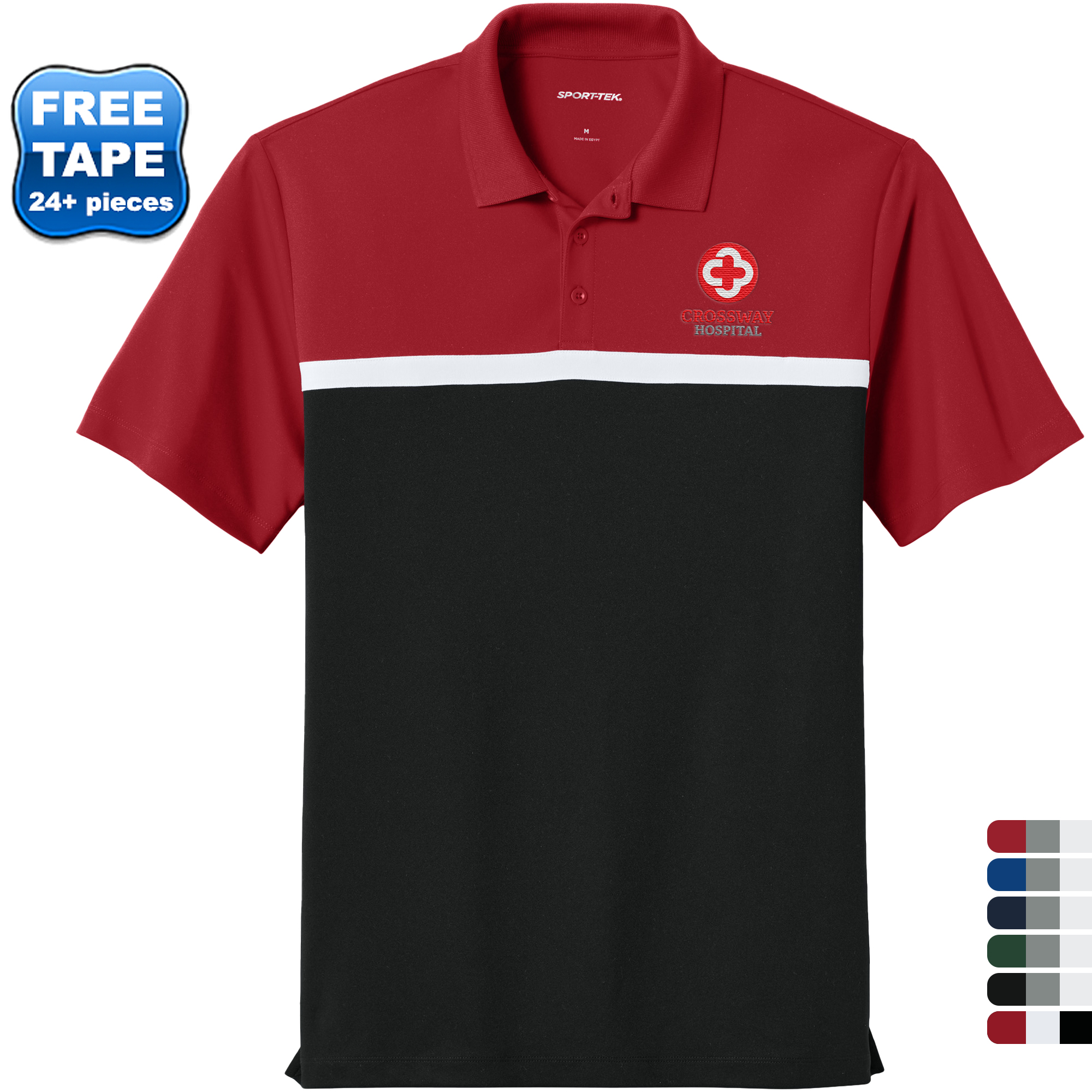 Product Photo 1 Sport-Tek® UV Poly Micropique Colorblock Men's Polo
