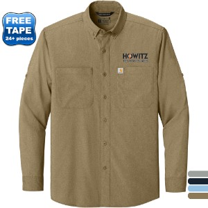 Carhartt® Force® Sun Defender™ Poly/Nylon Chambray Long Sleeve Men's Shirt - WJ7085