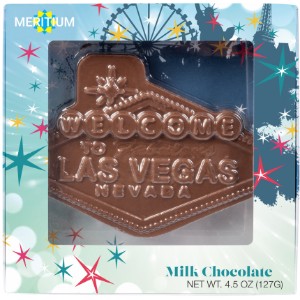 Chocolate Molded Las Vegas Sign, 4.5oz. - CI2650