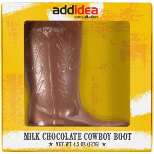 Chocolate Molded Cowboy Boot, 4.5oz. - CI2655