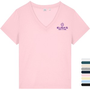 Stanley/Stella® Stella Isla Cotton V-Neck Ladies' Tee - WJ7172