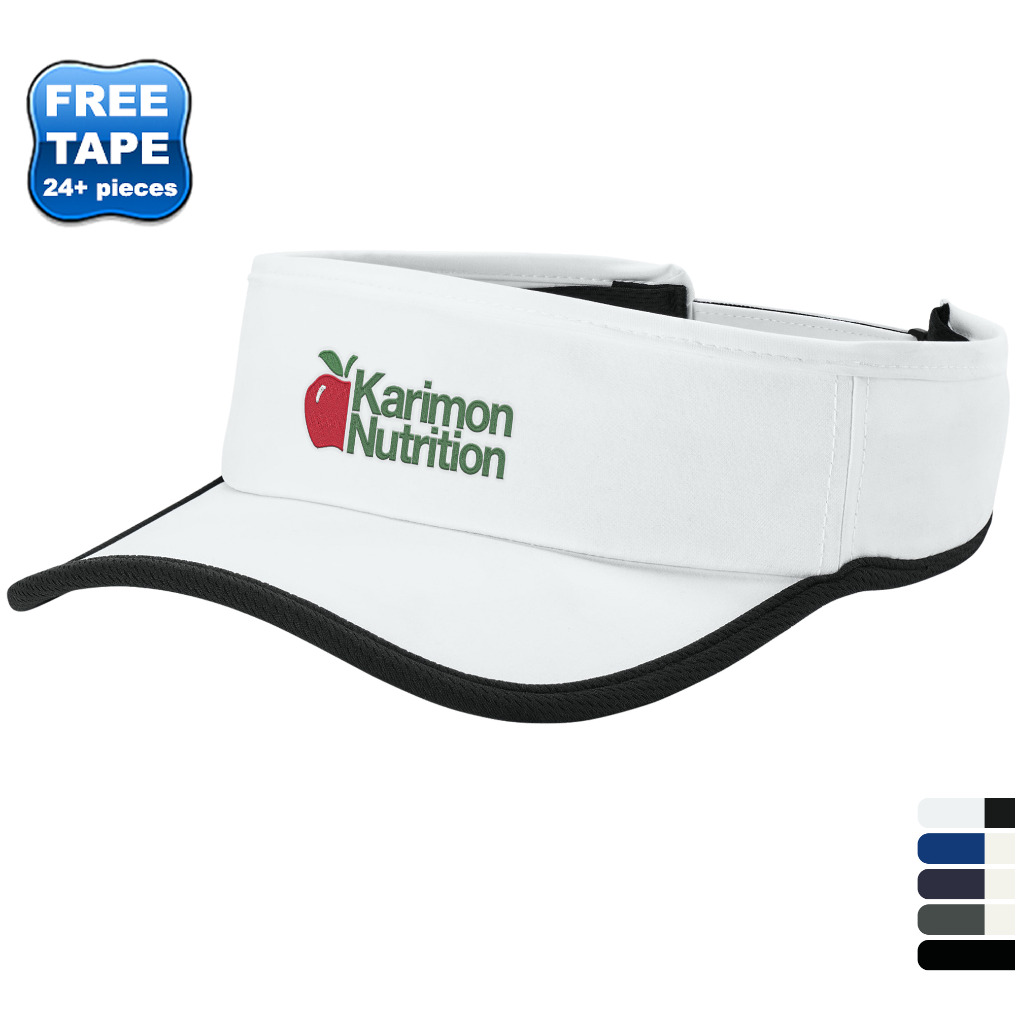 Product Photo 1 Sport-Tek® Repeat Poly/Spandex Visor