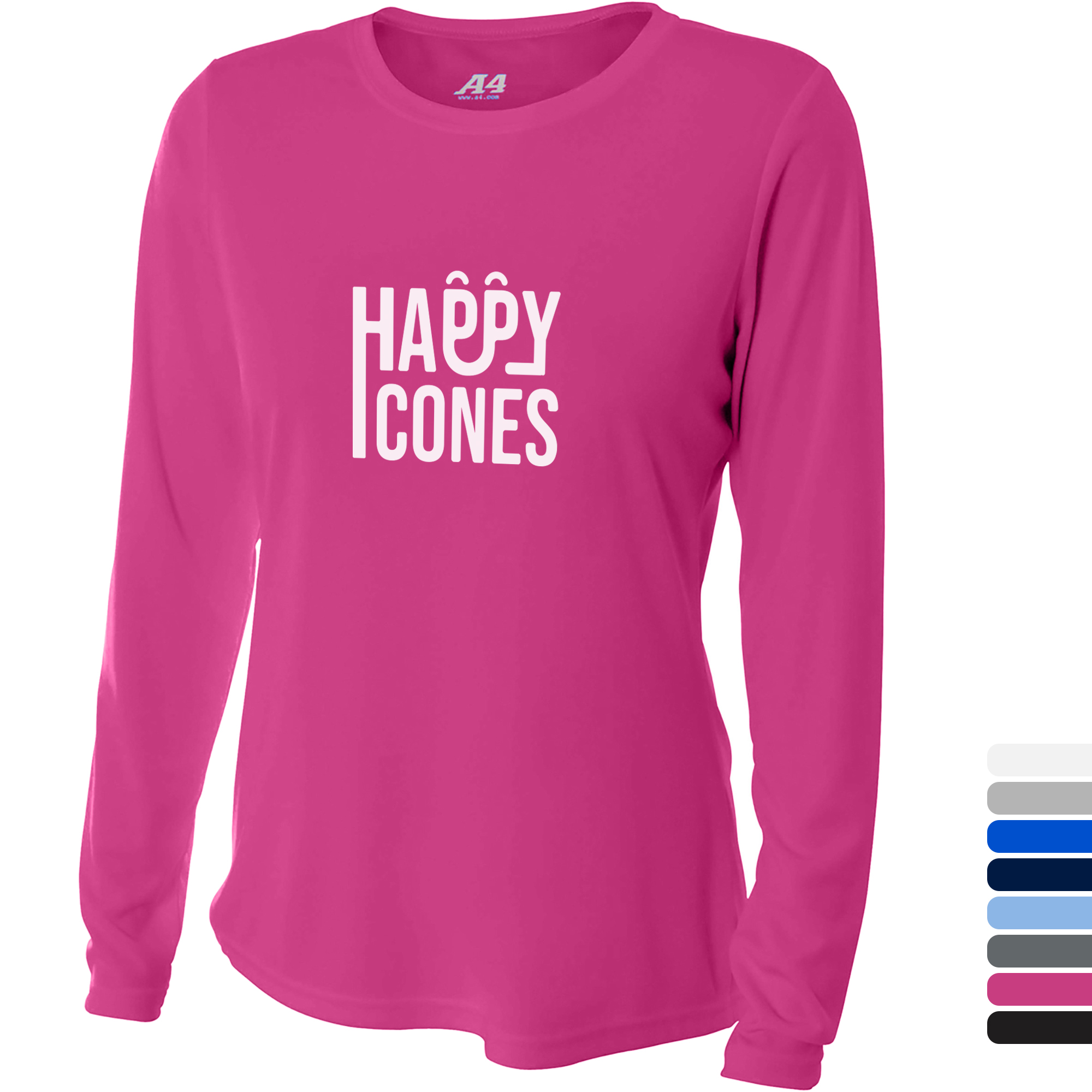 Product Photo 1 A4® Cooling Performance Poly Long Sleeve Ladies' Tee