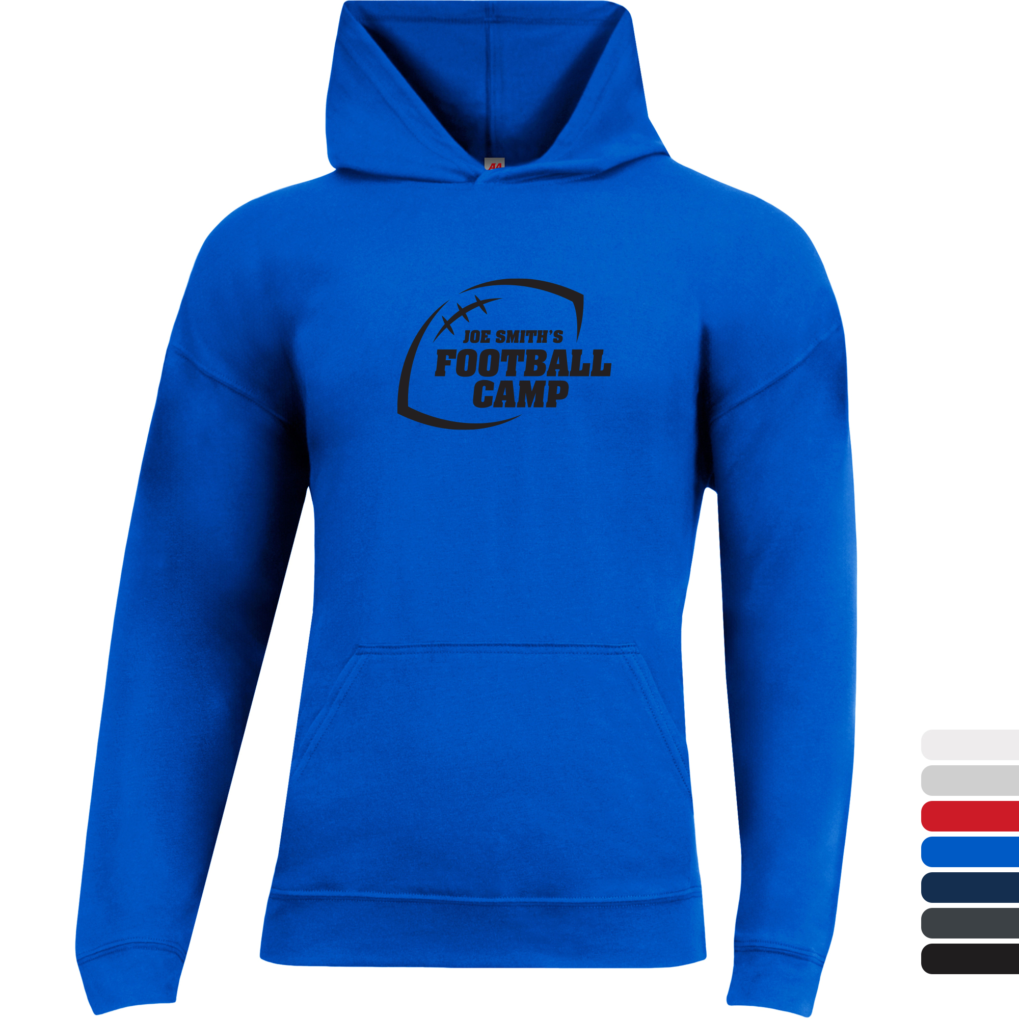 Product Photo 1 A4® Softek Poly/Cotton Long Sleeve Hooded Unisex Tee