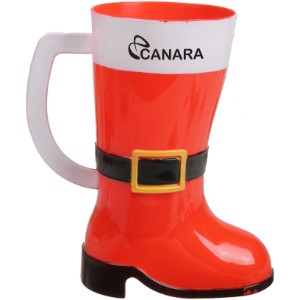 Santa Boot Plastic Mug, 10oz. - LE2885