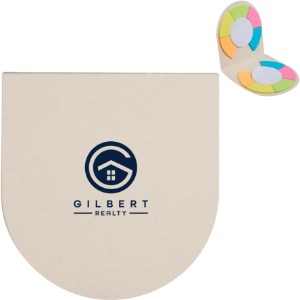 Recycled Milk Carton Round Sticky Notes Pad - BT2349