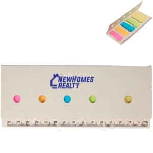 Recycled Milk Carton Sticky Notes & Ruler Pad - BT2351