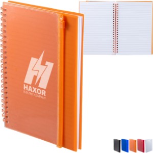 Spiral Notebook w/ Clear Pocket, 5-1/2" x 8-1/2" - BT2363