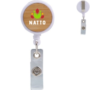 Bamboo Badge Holder - BT2376
