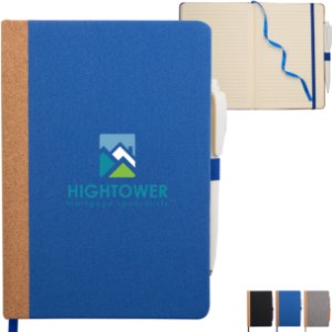 Recycled PET & Cork Bound Journal, 5-1/2" x 8-1/2" - BT2348