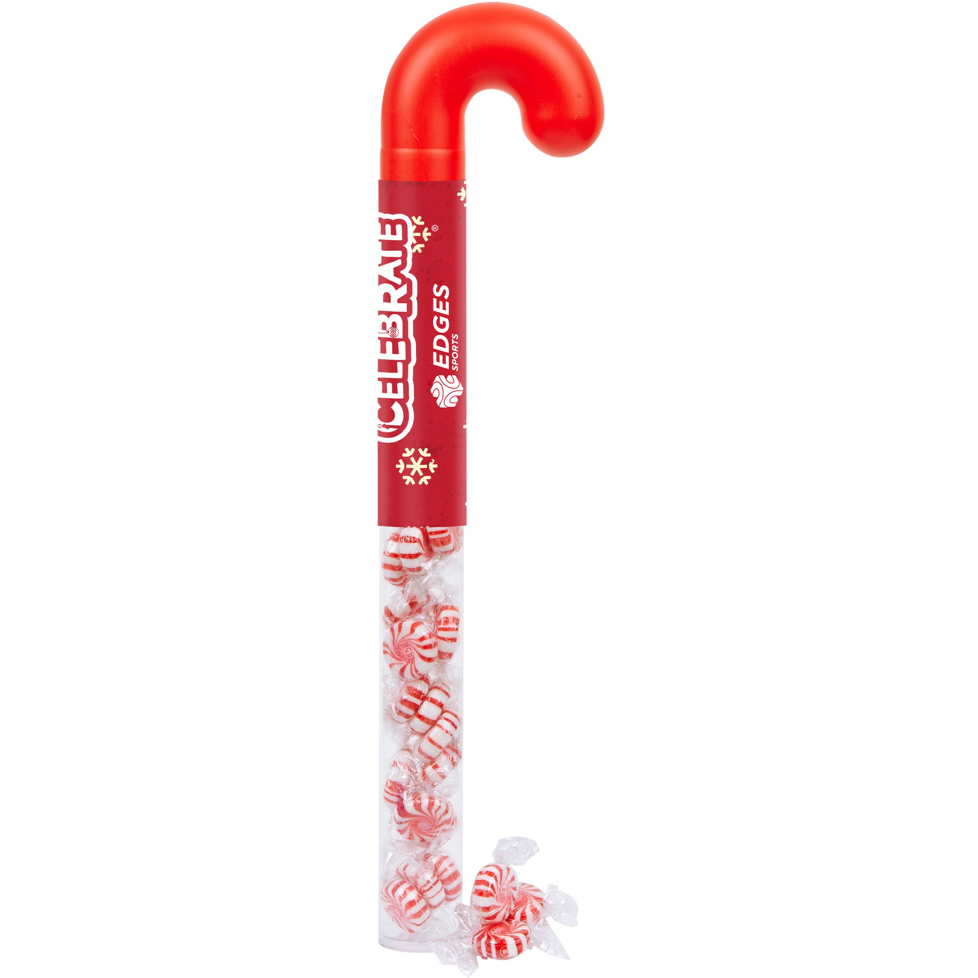 Product Photo 1 Holiday Candy Cane Tube with Starlight Peppermints