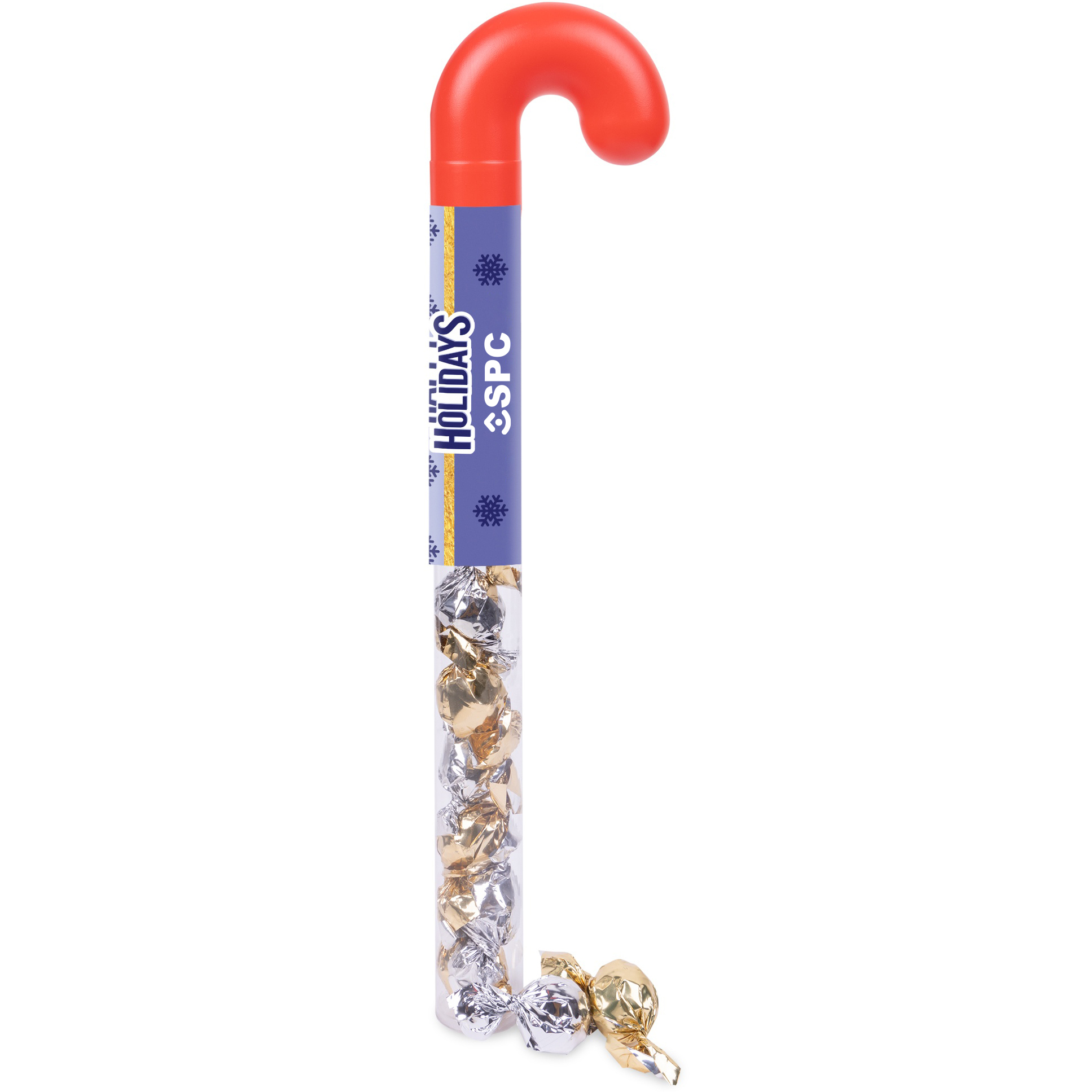 Product Photo 1 Holiday Candy Cane Tube with Twist Wrapped Truffles