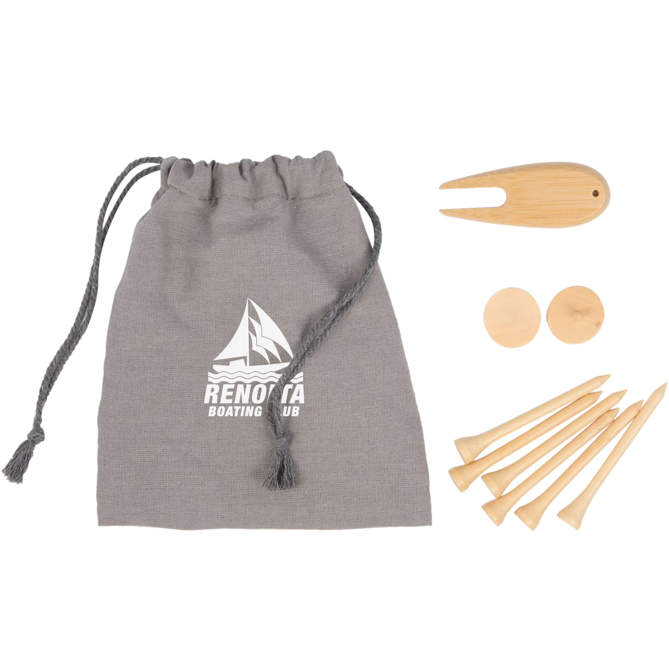 Product Photo 1 Bamboo Golf Tee Set w/ Recycled Pouch