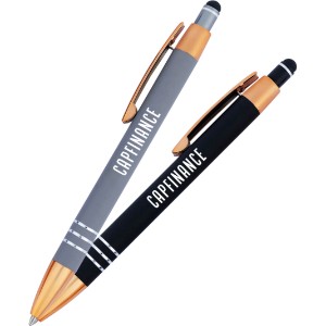 Penny Satin Stylus Pen with Copper Accents - UL1287