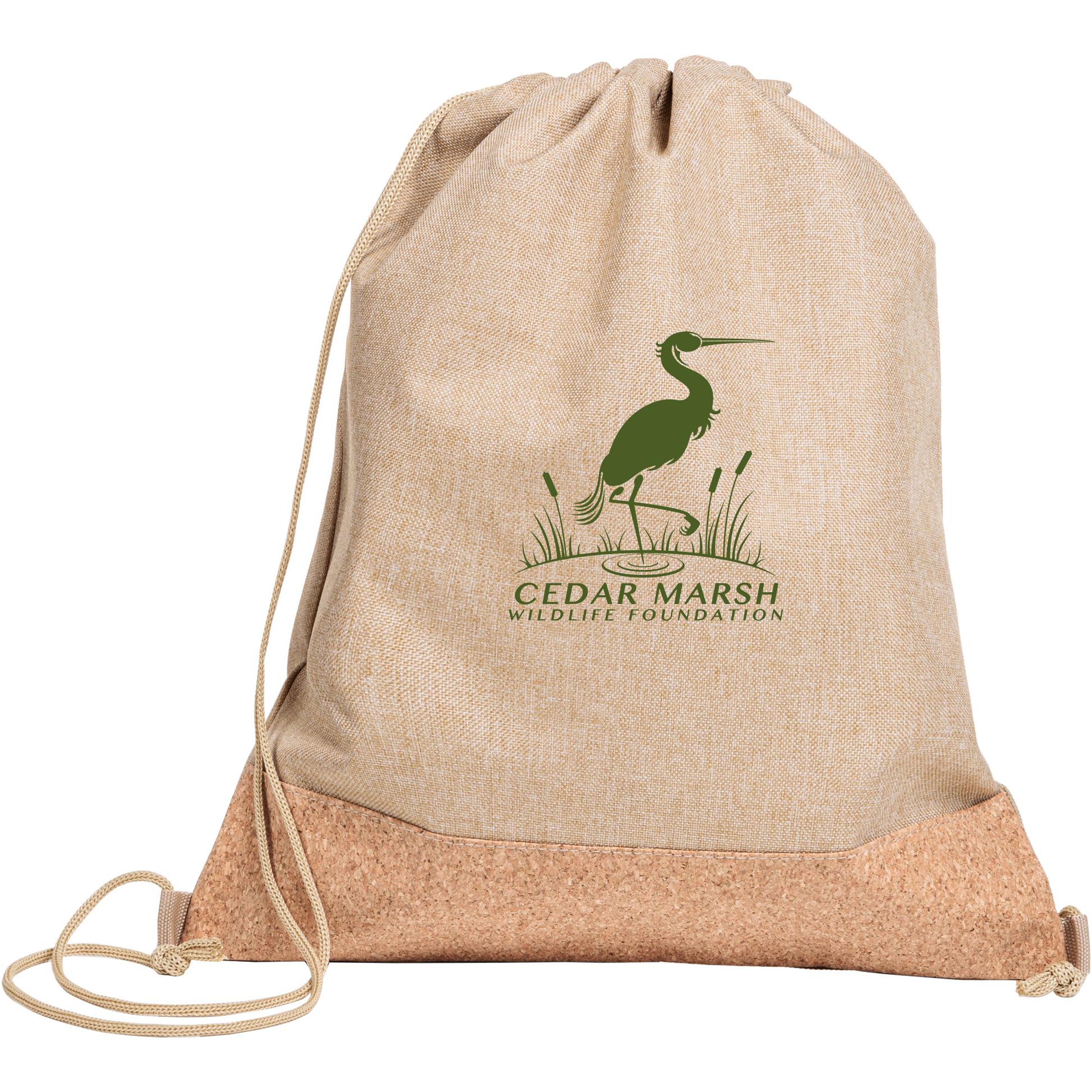Product Photo 1 County Polyester Drawstring Bag with Cork Bottom