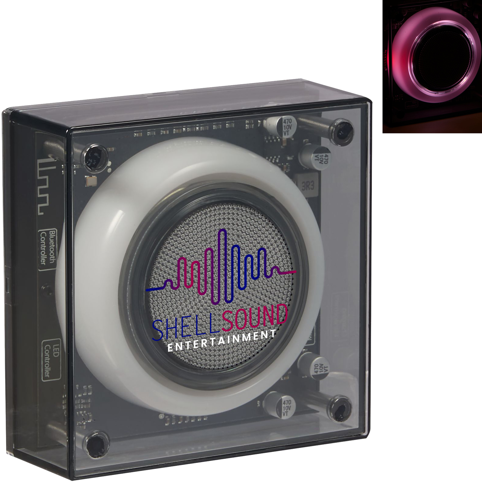 Product Photo 1 Solekick™ Clear Bluetooth Speaker