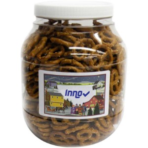 Salted Mini Pretzels in Large Plastic Jar - CI2730