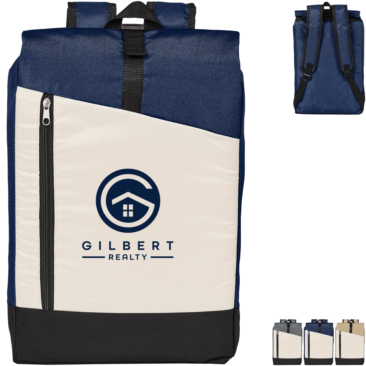 Product Photo 1 Summit Foldover Recycled Polyester Backpack