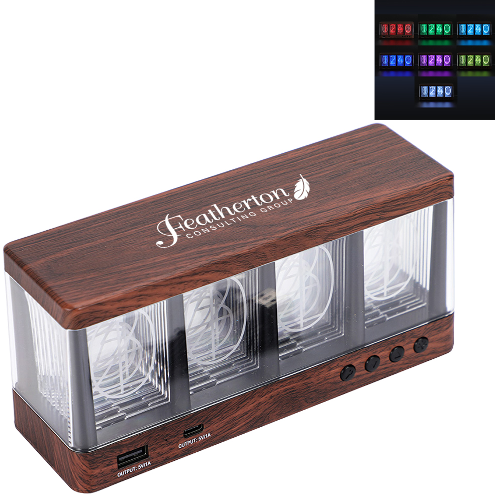 Product Photo 1 Vintage Alarm Clock w/ Analog-Like Display