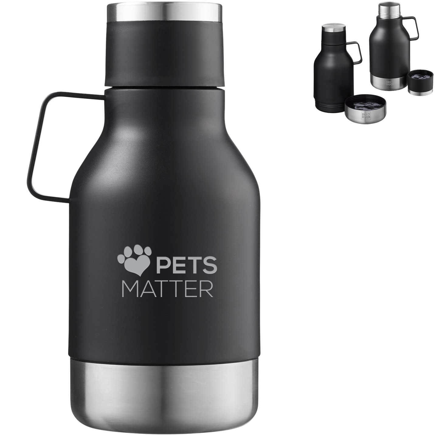 Product Photo 1 Dri Duck Rover Water Bottle With Pet Bowl, 32 oz.