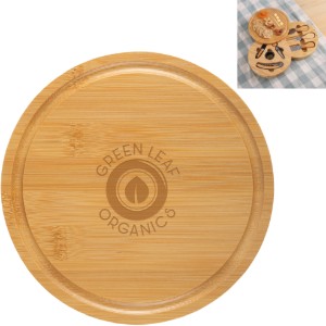 Swivel Top Bamboo Cheese Board Set - EV9226
