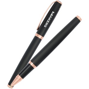Luxe Recycled Brass Matte Rollerball Pen - LD5592