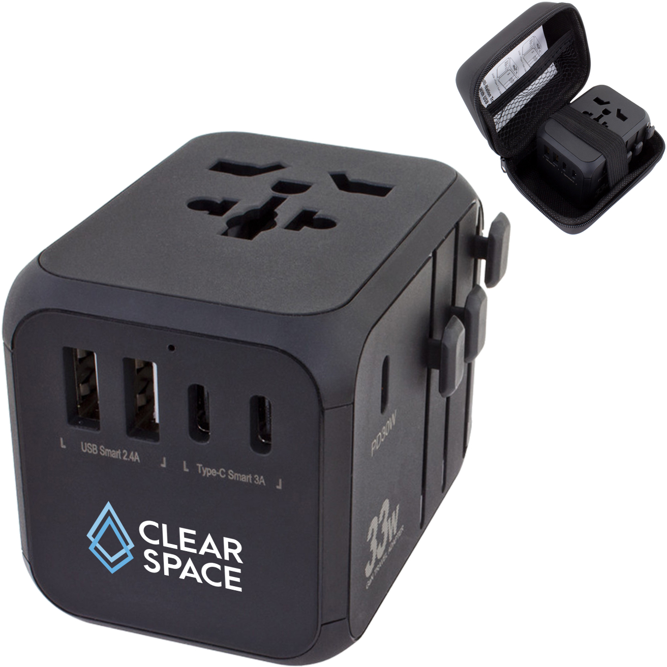 Product Photo 1 Universal 33W Travel Adapter w/ Type-C