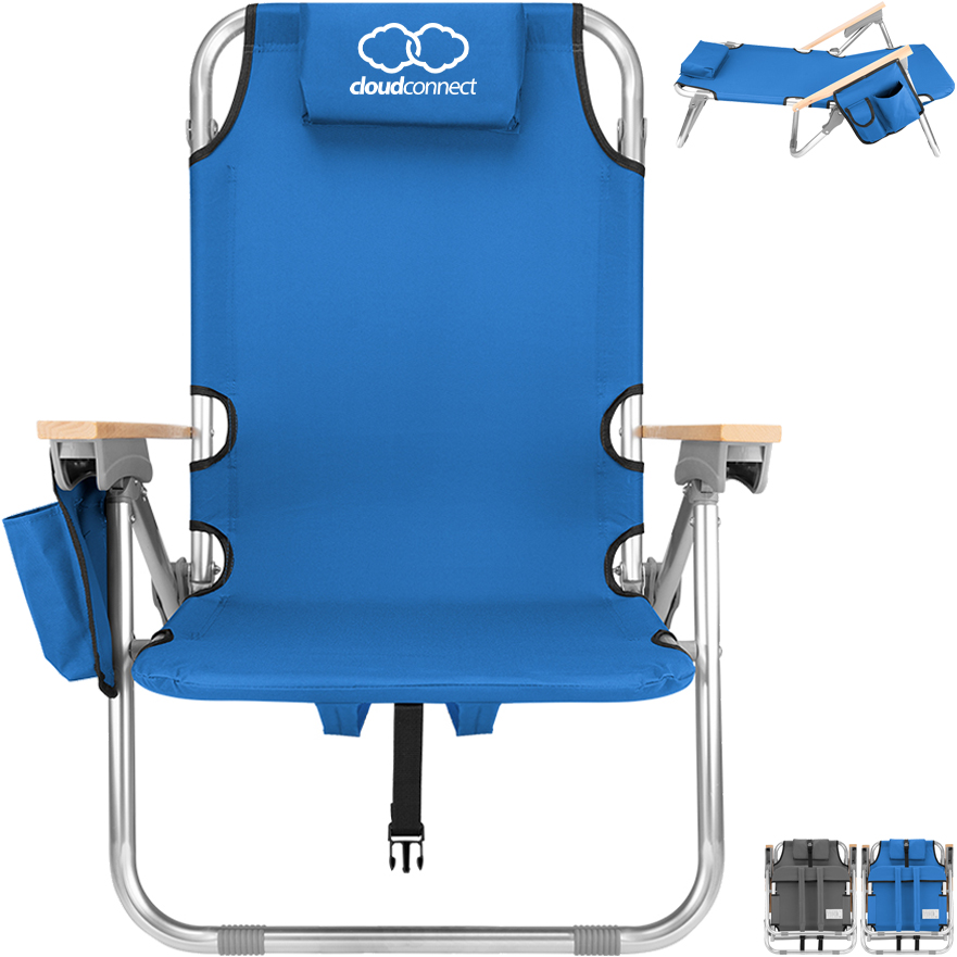 Product Photo 1 Portable Reclining Polyester Beach Chair