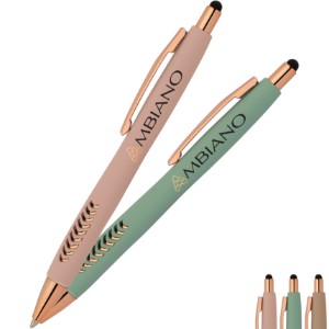 Avalon Softy Rose Gold Designer Pen w/ Stylus - GS3865
